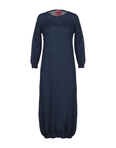 Alyki Midi Dress In Dark Blue