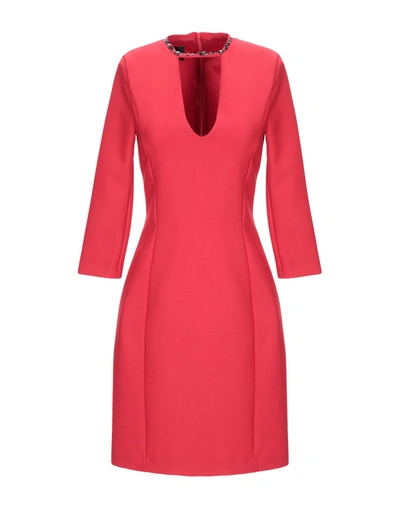 Pinko Short Dresses In Red