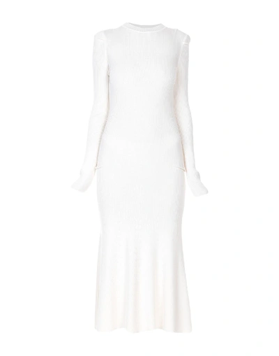 Victoria Beckham Midi Dress In Ivory