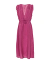 Tela 3/4 Length Dresses In Purple
