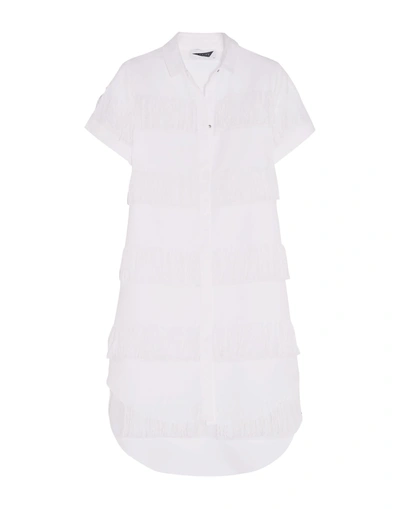 Prism Shirt Dress In White