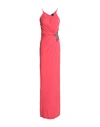 Just Cavalli Long Dress In Coral