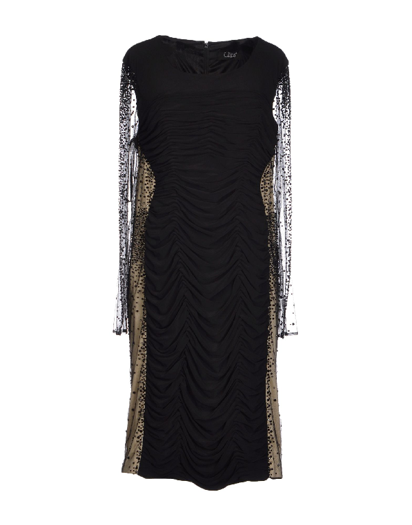 Clips Kneelength Dresses In Black ModeSens