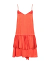 Stella Mccartney Short Dresses In Orange
