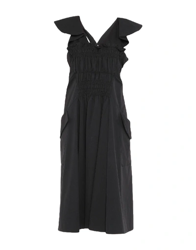 Carven Midi Dress In Black