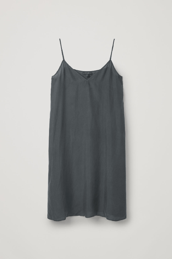 cos silk slip dress