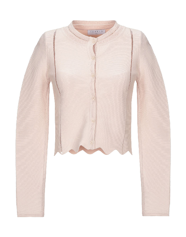 sandro pink cardigan