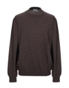 Gran Sasso Turtlenecks In Dark Brown