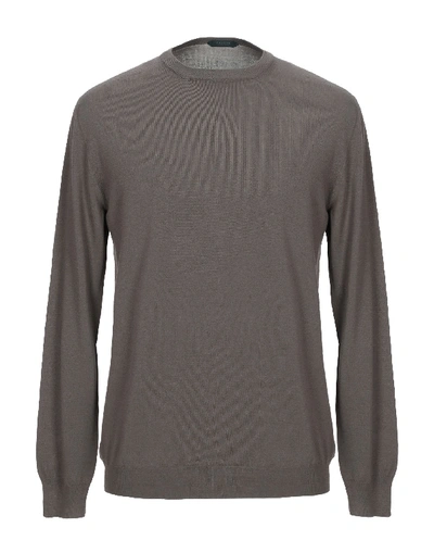 Zanone Sweater In Military Green