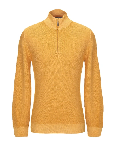 Gran Sasso Sweater With Zip In Yellow