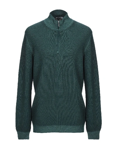 Gran Sasso Sweater With Zip In Green