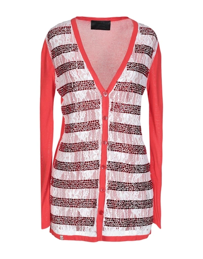 Philipp Plein Cardigans In Red