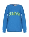 Alberta Ferretti Sweaters In Bright Blue
