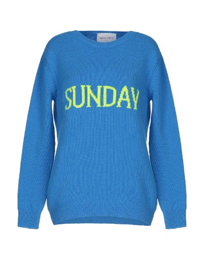 Alberta Ferretti Sweaters In Bright Blue