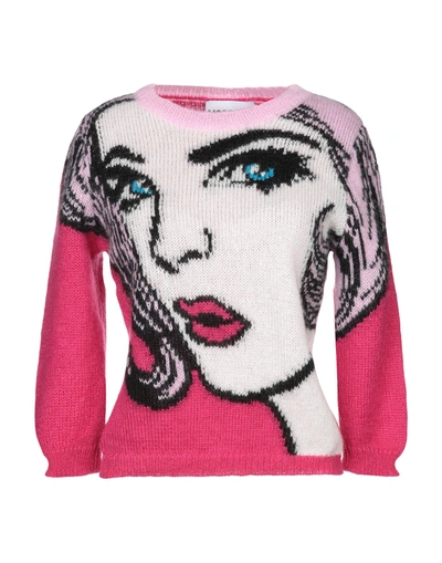 Moschino Sweaters In Fuchsia