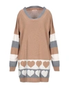 Twinset Sweaters In Camel