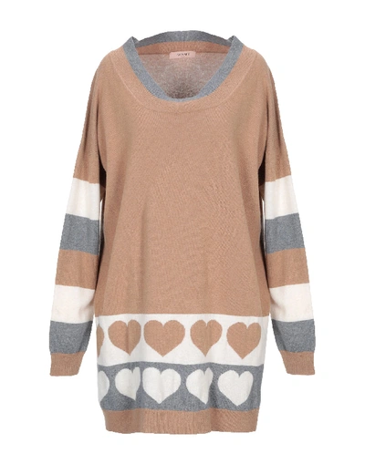 Twinset Sweaters In Camel