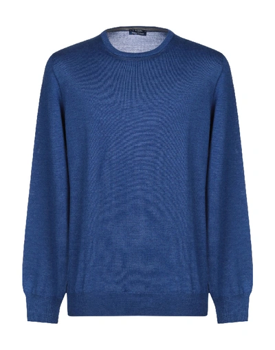 Barba Napoli Sweaters In Blue