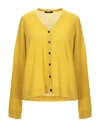 Roberto Collina Cardigans In Ocher