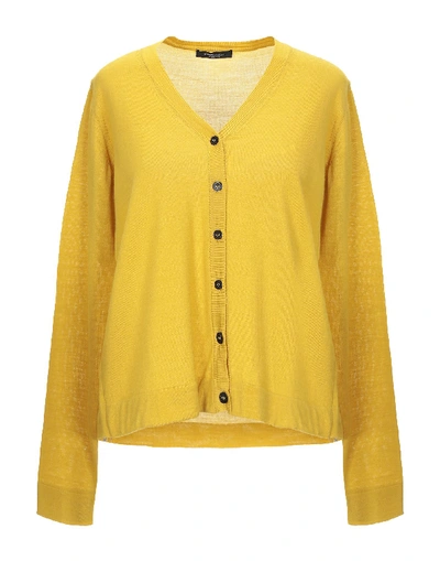 Roberto Collina Cardigans In Ocher