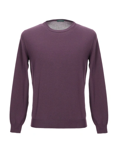 Zanone Sweaters In Purple