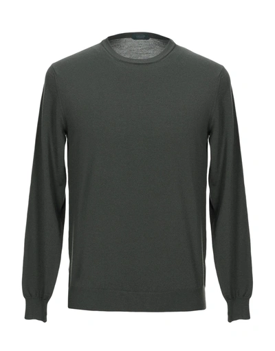 Zanone Sweaters In Military Green
