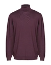 Drumohr Turtlenecks In Deep Purple