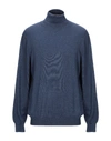 Barba Napoli Turtleneck In Slate Blue