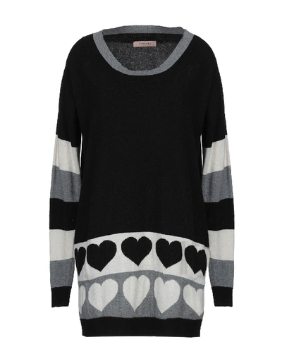 Twinset Sweaters In Black