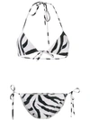 Maryam Nassir Zadeh Zebra Print Bikini In White
