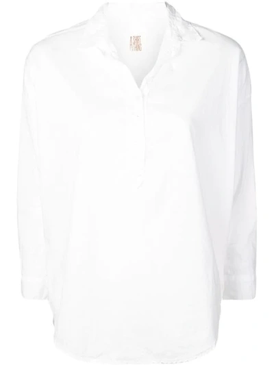 A Shirt Thing Classic Tunic Blouse - White
