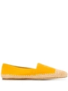 Tory Burch Flat Logo Espadrilles - Yellow