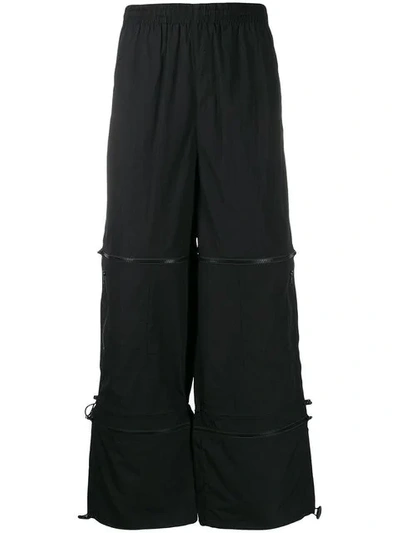 Perks And Mini Zipped Panel Trousers In Black