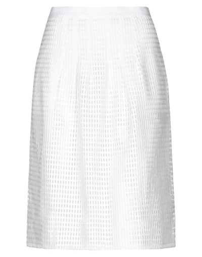 Paul Smith Knee Length Skirt In White