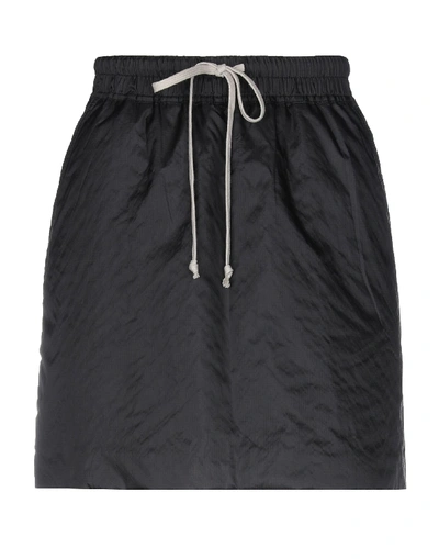 Rick Owens Drkshdw Mini Skirt In Black