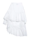 Pinko Knee Length Skirt In White
