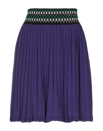 Missoni Knee Length Skirt In Purple