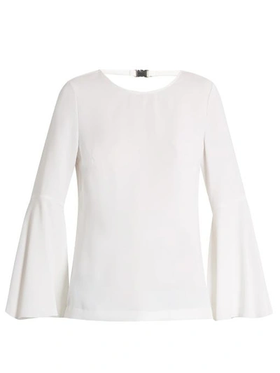 Elizabeth And James Raleigh Bell-sleeve Open-back Top, White
