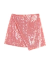 Alberta Ferretti Mini Skirt In Salmon Pink
