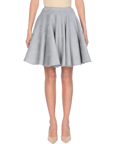 Alaïa Knee Length Skirt In Grey