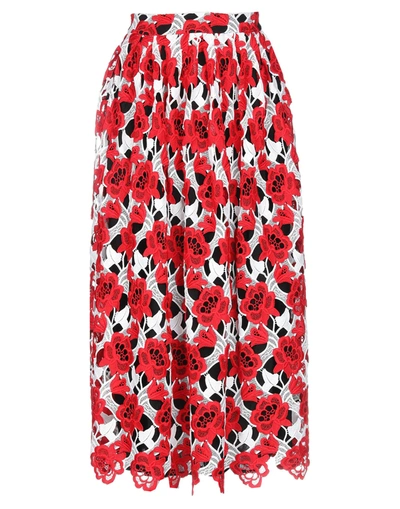 House Of Holland Maxi Skirts In Red
