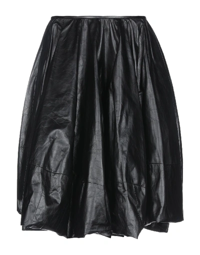 Jil Sander Midi Skirts In Black
