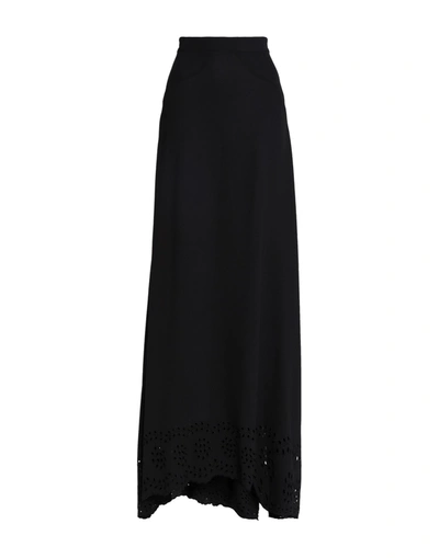 Zac Posen Maxi Skirts In Black