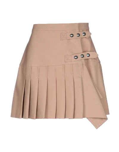 Pinko Mini Skirt In Beige