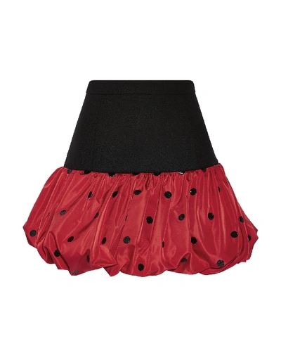 Saint Laurent Mini Skirt In Red