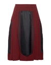 Maison Margiela Midi Skirts In Red