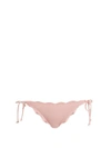 Marysia Mott Scallop-edged Tie-side Bikini Briefs In Light Pink