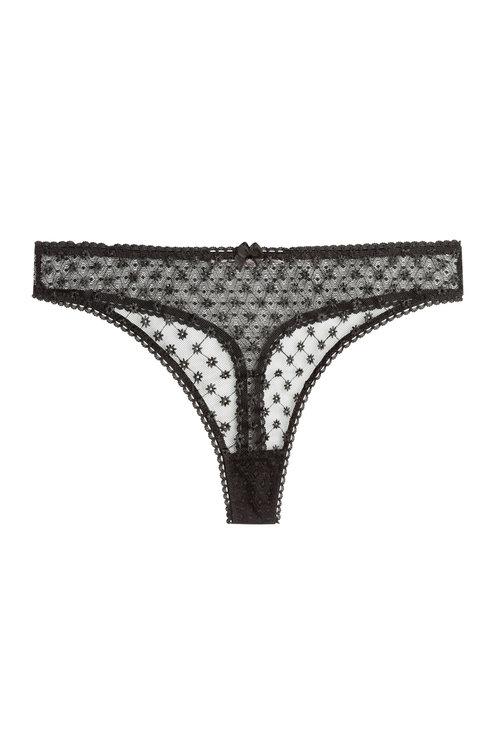 Stella Mccartney Ava Dancing Thong In Black | ModeSens