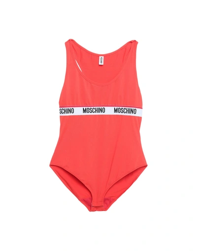 Moschino Bodysuits In Red