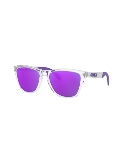 Oakley 56mm Rectangle Sunglasses In Transparent